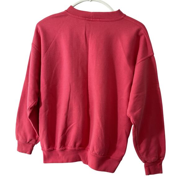 Vintage 90s Northern Reflections Bicycle Fence Print Sweatshirt Womens Medium - Picture 2 of 7